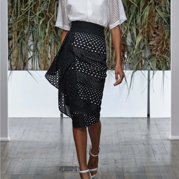 Kimora Lee Simmons Dresses & Skirts - Kimora Lee Simmons Black Perforated Pencil Skirt
